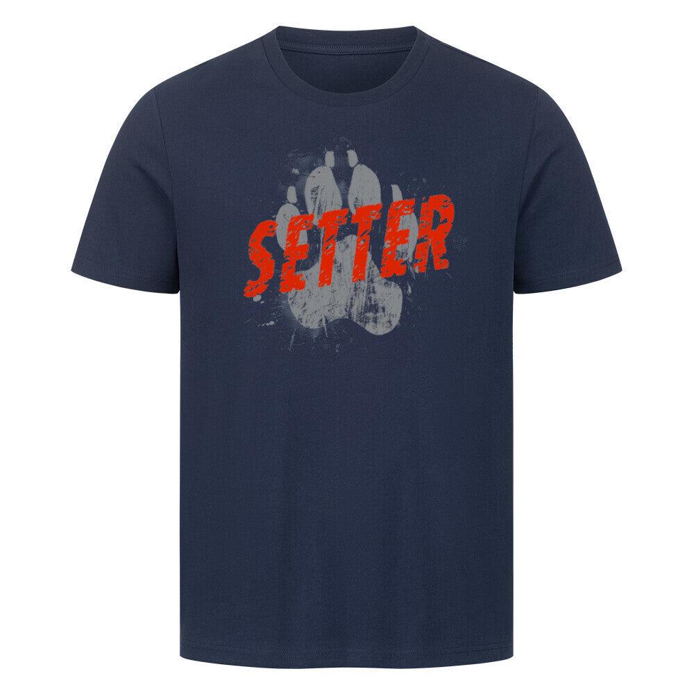 Premium T-Shirt "English Setter - PAW" French Navy – hunde-shirt.de
