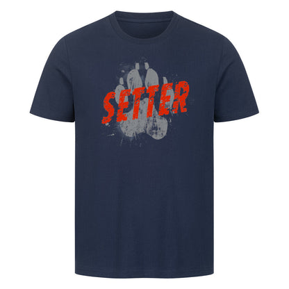 Premium T-Shirt "English Setter - PAW" French Navy – hunde-shirt.de