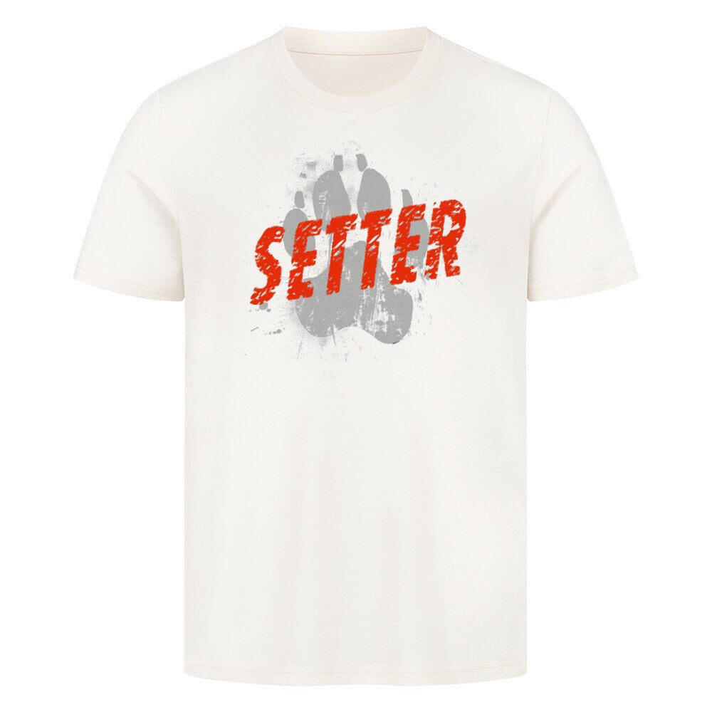 Premium T-Shirt "English Setter - PAW" Natural Raw – hunde-shirt.de