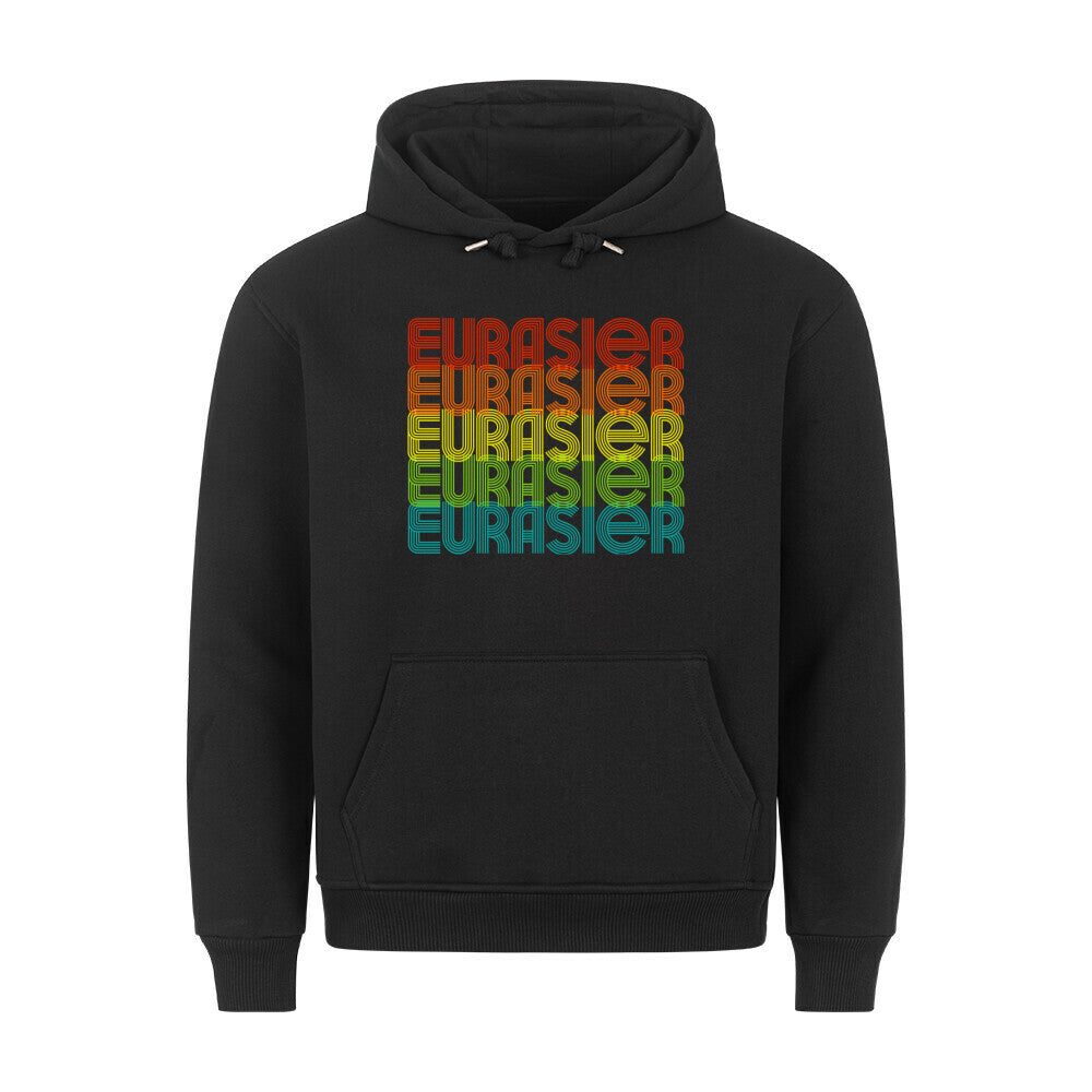 Premium Hoodie "Eurasier - RETRO" Schwarz – hunde-shirt.de