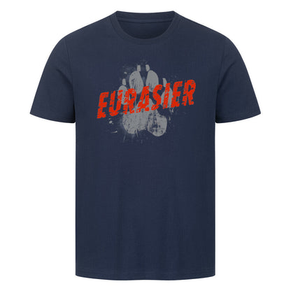Premium T-Shirt "Eurasier - PAW" French Navy – hunde-shirt.de