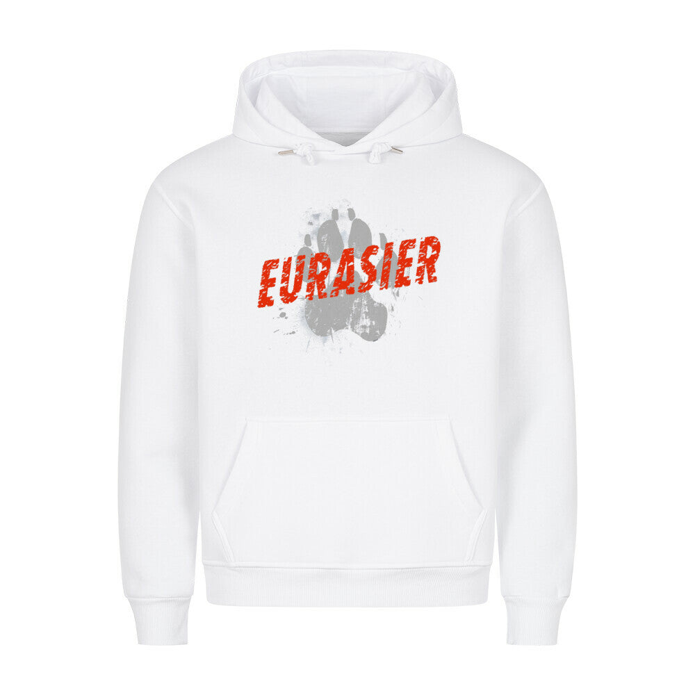 Premium Hoodie "Eurasier - PAW" Weiß – hunde-shirt.de
