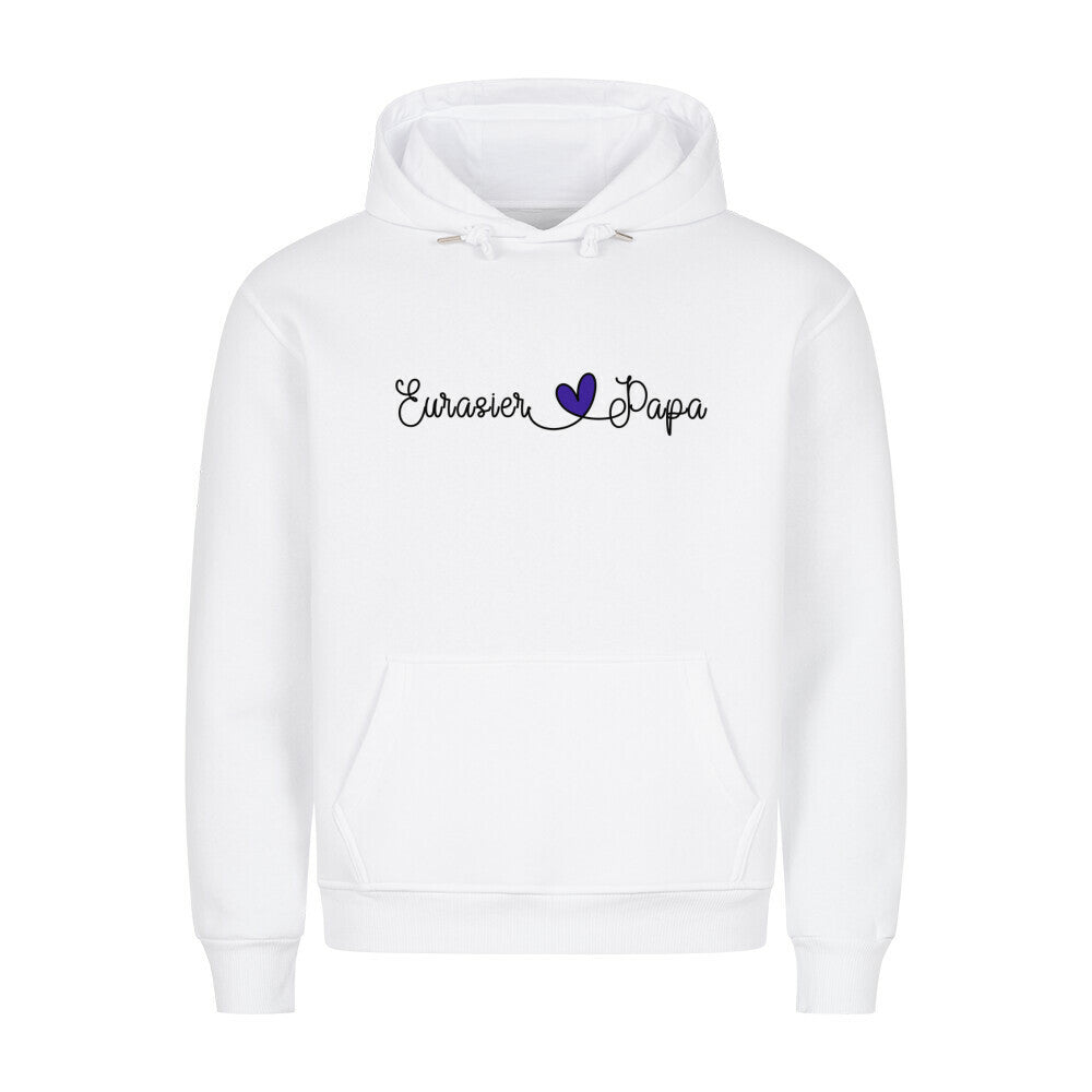Premium Hoodie "Eurasier - Papa" Weiß – hunde-shirt.de