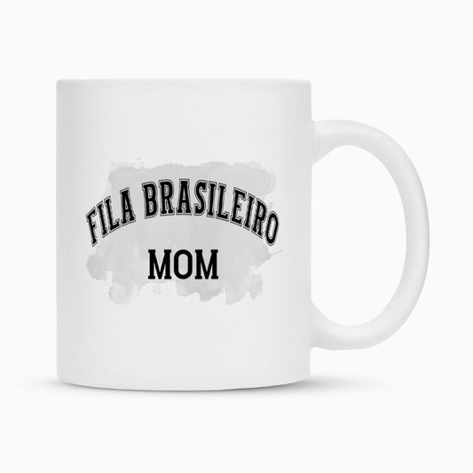 Tasse "Fila Brasileiro - MOM" Weiß – hunde-shirt.de