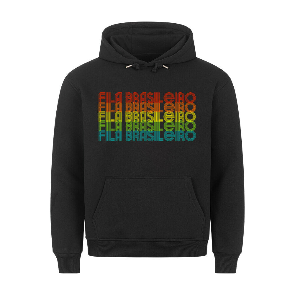 Premium Hoodie "Fila Brasileiro - RETRO" Schwarz – hunde-shirt.de