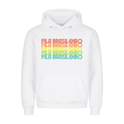Premium Hoodie "Fila Brasileiro - RETRO" Weiß – hunde-shirt.de