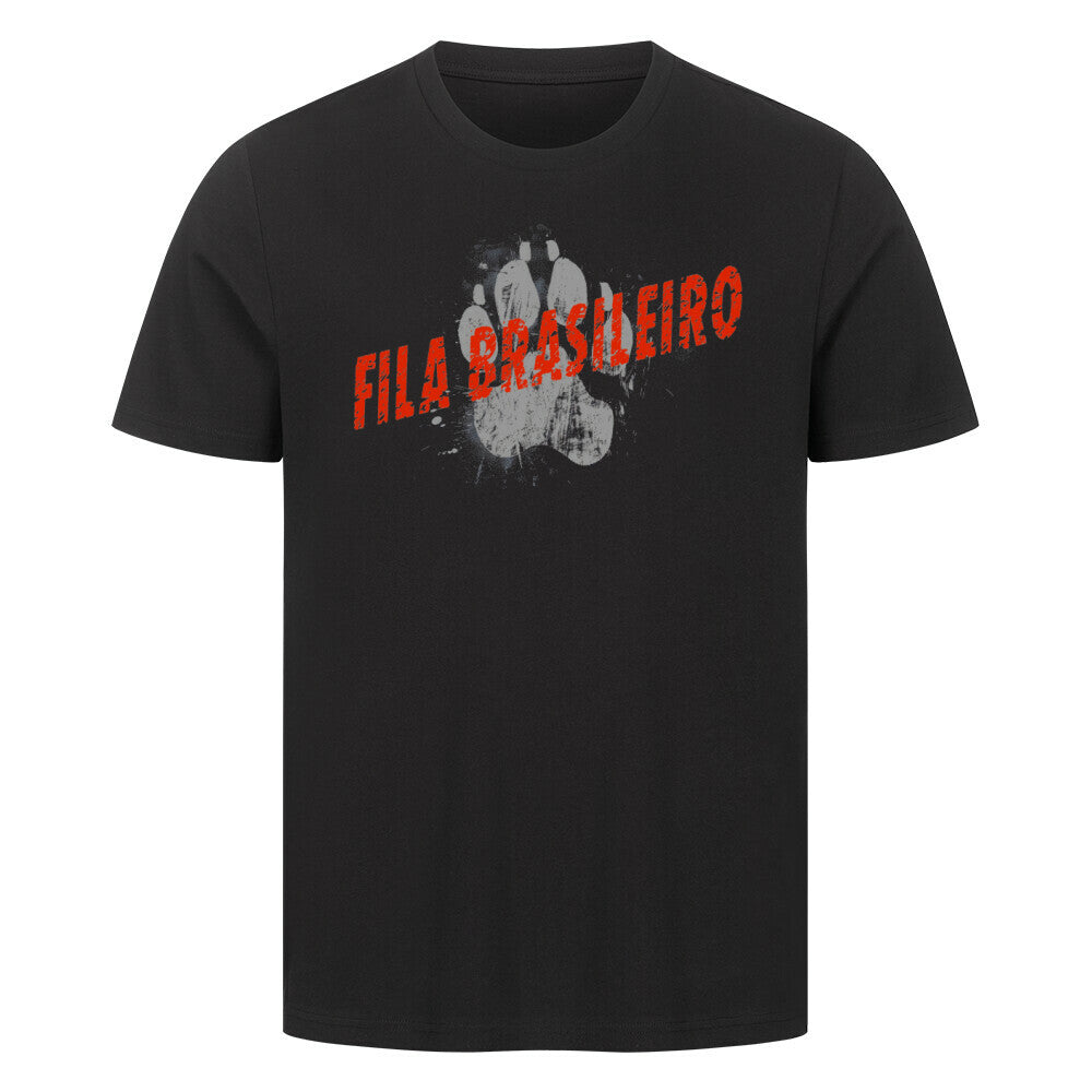 Premium T-Shirt "Fila Brasileiro - PAW" Schwarz – hunde-shirt.de