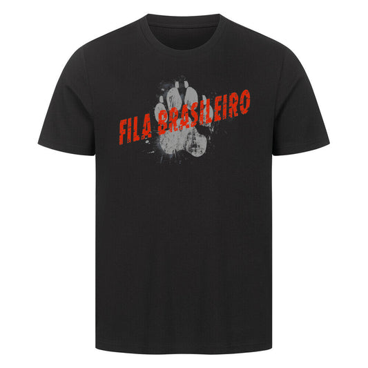 Premium T-Shirt "Fila Brasileiro - PAW" Schwarz – hunde-shirt.de