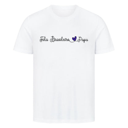 Premium T-Shirt "Fila Brasileiro - Papa" Weiß – hunde-shirt.de