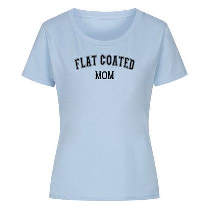 Premium Organic Damen-Shirt "Flat Coated - MOM" Sky Blue – hunde-shirt.de