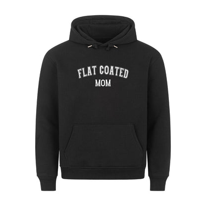 Premium Hoodie "Flat Coated Retriever - MOM" Schwarz – hunde-shirt.de