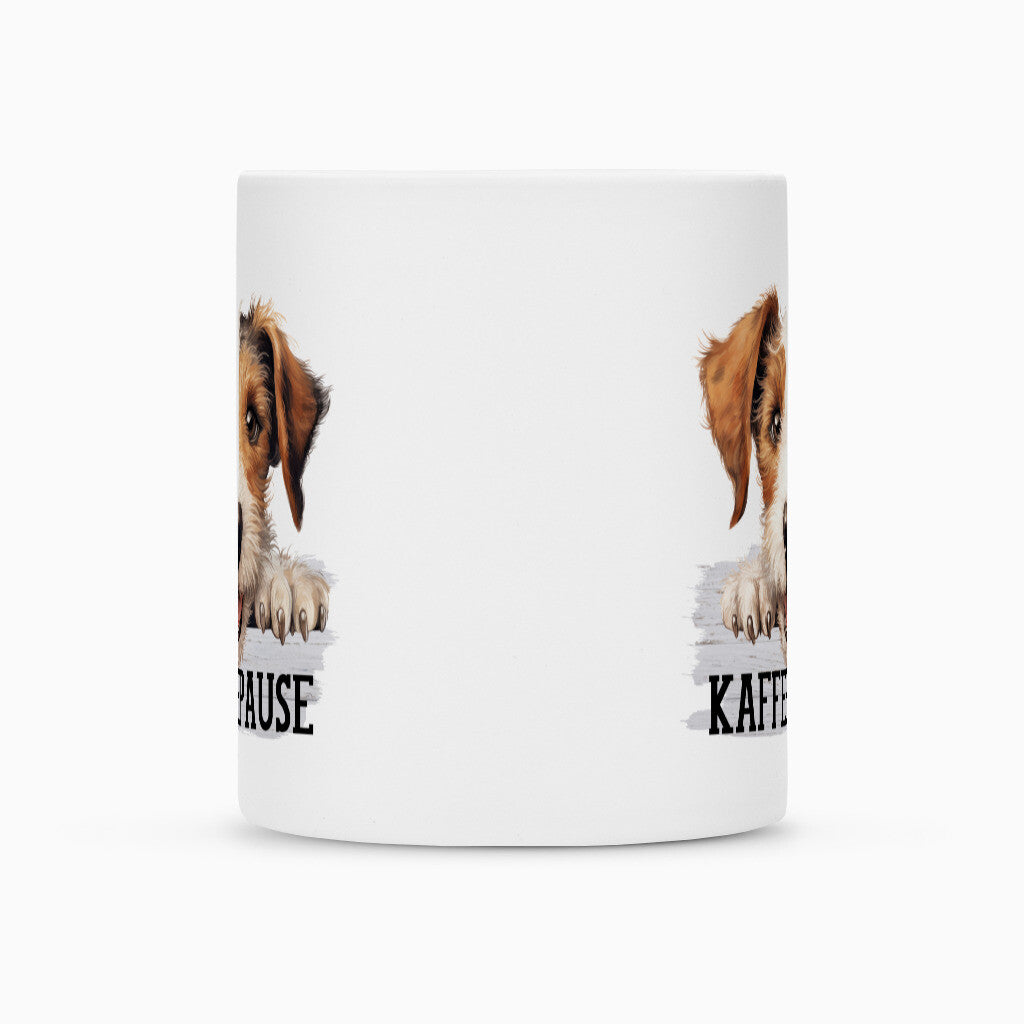 Tasse "Foxterrier ( Drahthaar ) - Kaffeepause" – hunde-shirt.de