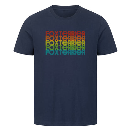 Premium T-Shirt "Foxterrier - RETRO" French Navy – hunde-shirt.de