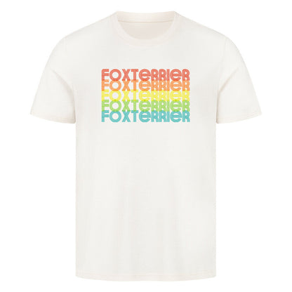 Premium T-Shirt "Foxterrier - RETRO" Natural Raw – hunde-shirt.de