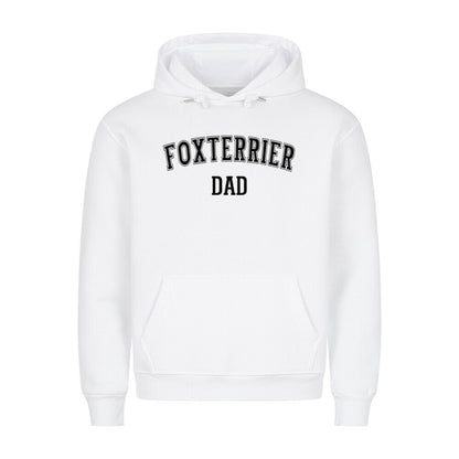 Premium Hoodie "Foxterrier - DAD" Weiß – hunde-shirt.de