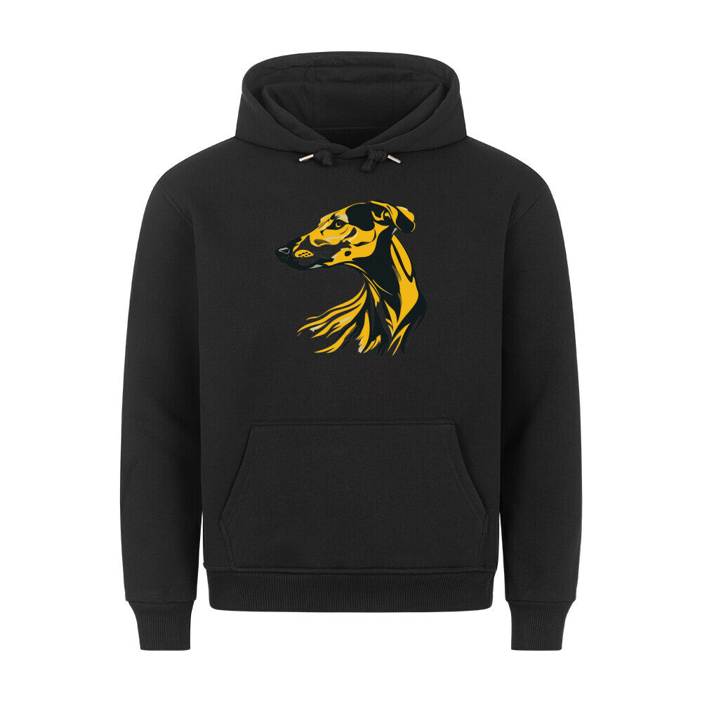 Premium Hoodie "Galgo - Rush" Schwarz – hunde-shirt.de