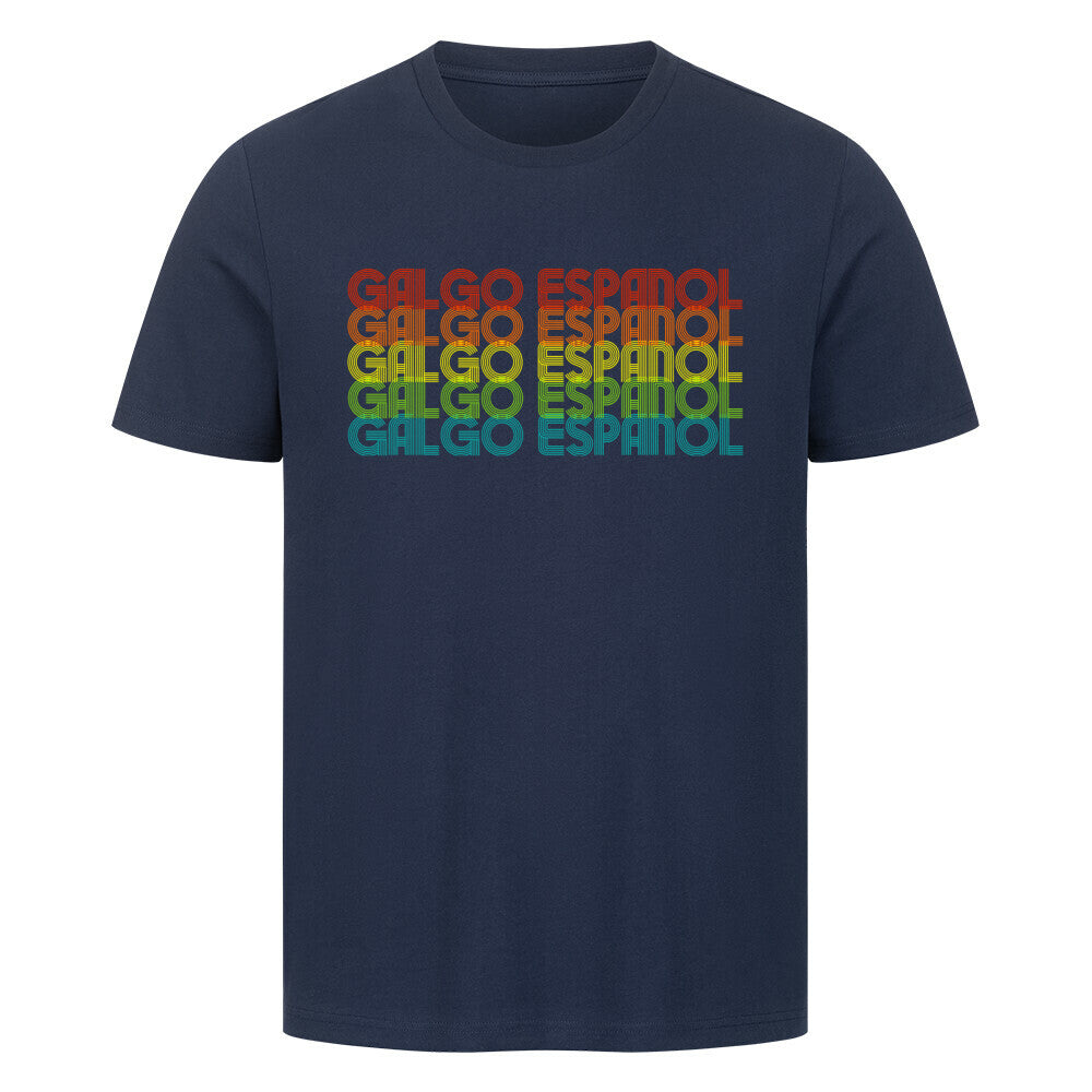 Premium T-Shirt "Galgo - RETRO" French Navy – hunde-shirt.de