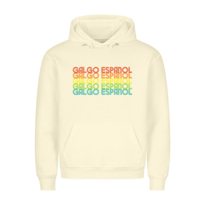 Premium Hoodie "Galgo - RETRO" Beige – hunde-shirt.de