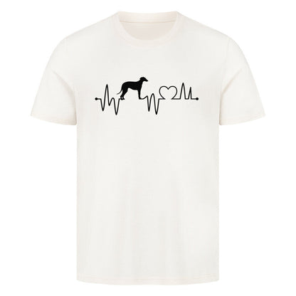 Premium T-Shirt "Galgo - Heartbeat" Natural Raw – hunde-shirt.de