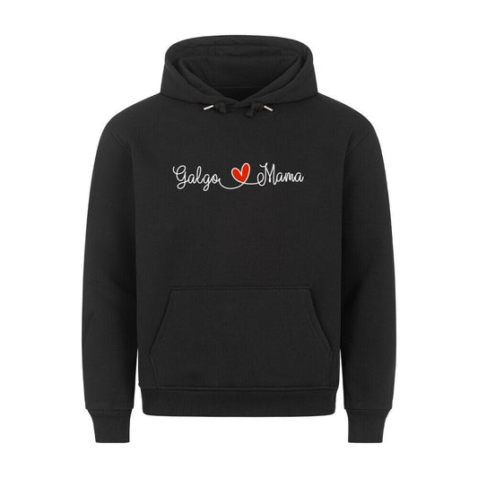 Premium Hoodie "Galgo - Mama" Schwarz – hunde-shirt.de