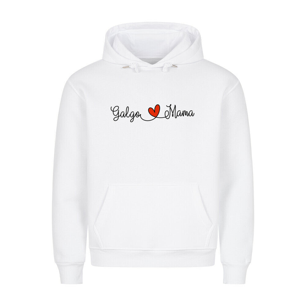 Premium Hoodie "Galgo - Mama" Weiß – hunde-shirt.de