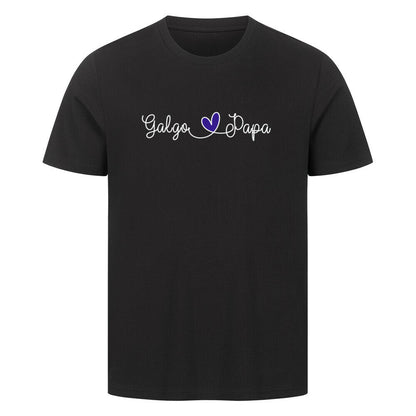 Premium T-Shirt "Galgo - Papa" Schwarz – hunde-shirt.de