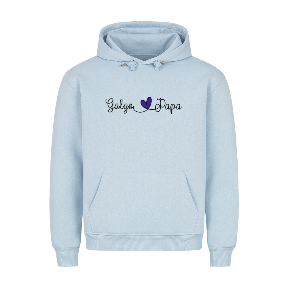 Premium Hoodie "Galgo - Papa" Babyblau – hunde-shirt.de