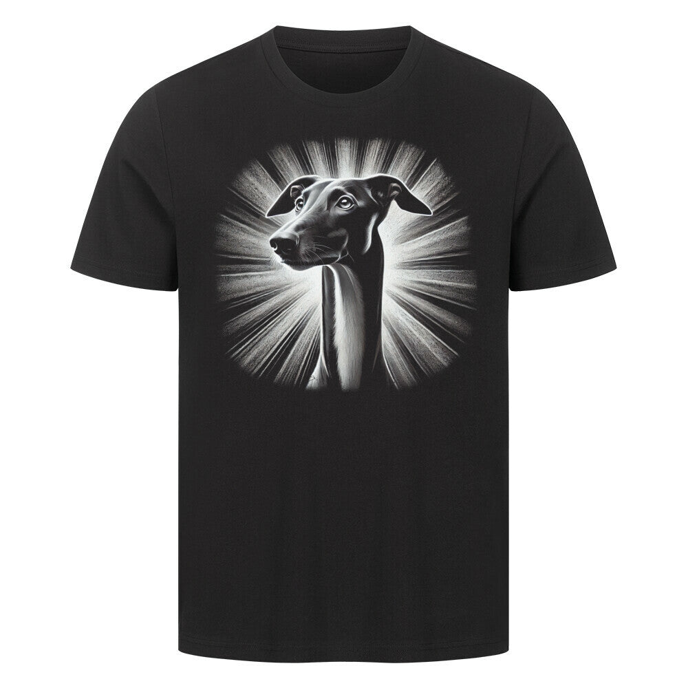 Premium T-Shirt "Galgo - Shine" Schwarz – hunde-shirt.de