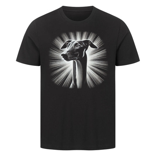 Premium T-Shirt "Galgo - Shine" Schwarz – hunde-shirt.de