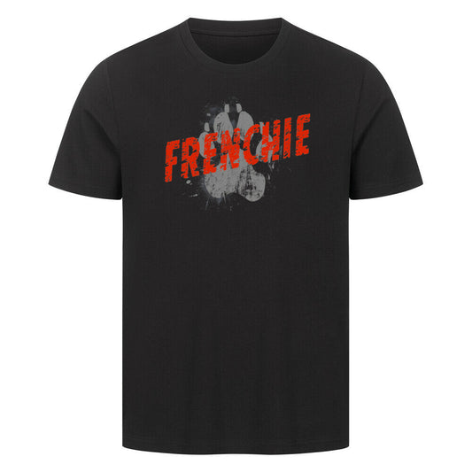 Premium T-Shirt "Frenchie - PAW" Schwarz – hunde-shirt.de