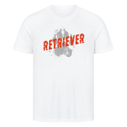 Premium T-Shirt "Golden Retriever - PAW" Weiß – hunde-shirt.de