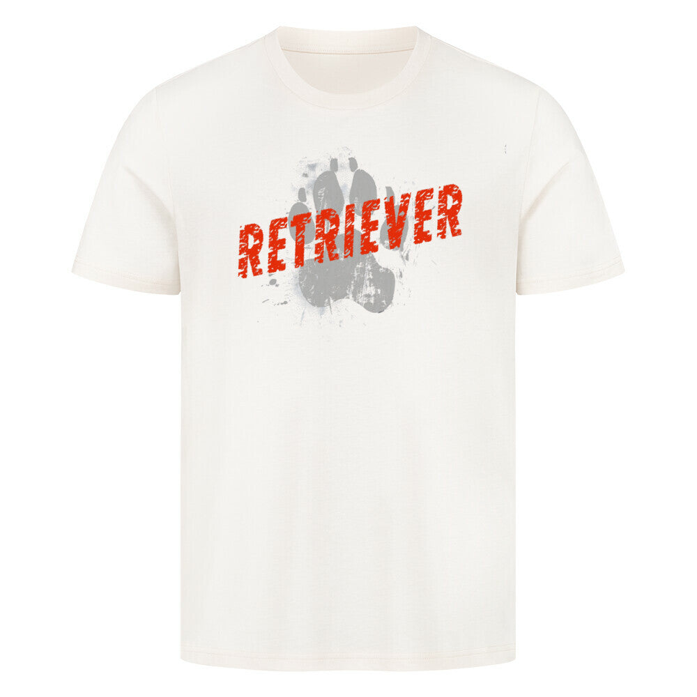 Premium T-Shirt "Golden Retriever - PAW" Natural Raw – hunde-shirt.de