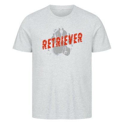 Premium T-Shirt "Golden Retriever - PAW" Heather Grey – hunde-shirt.de