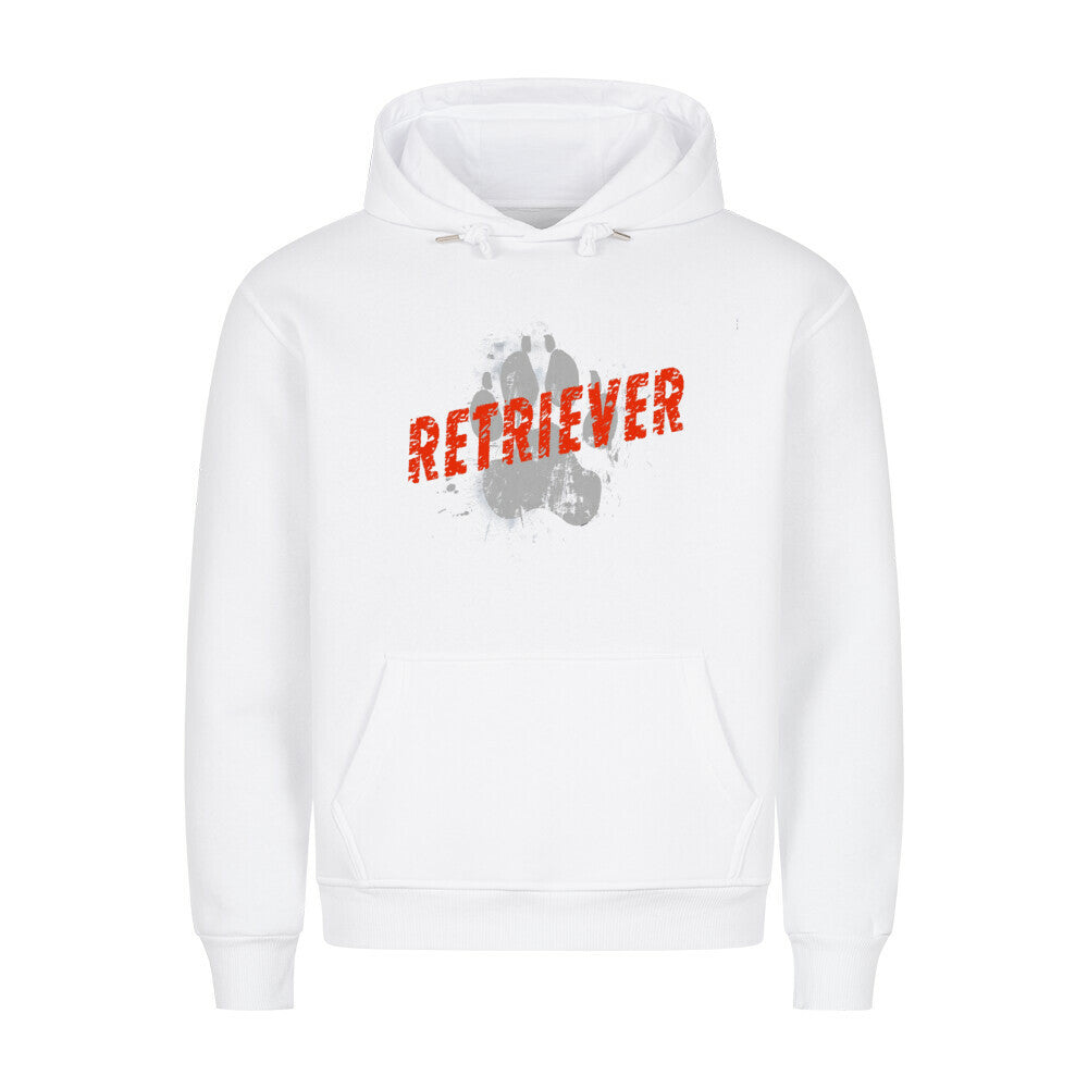 Premium Hoodie "Golden Retriever - PAW" Weiß – hunde-shirt.de