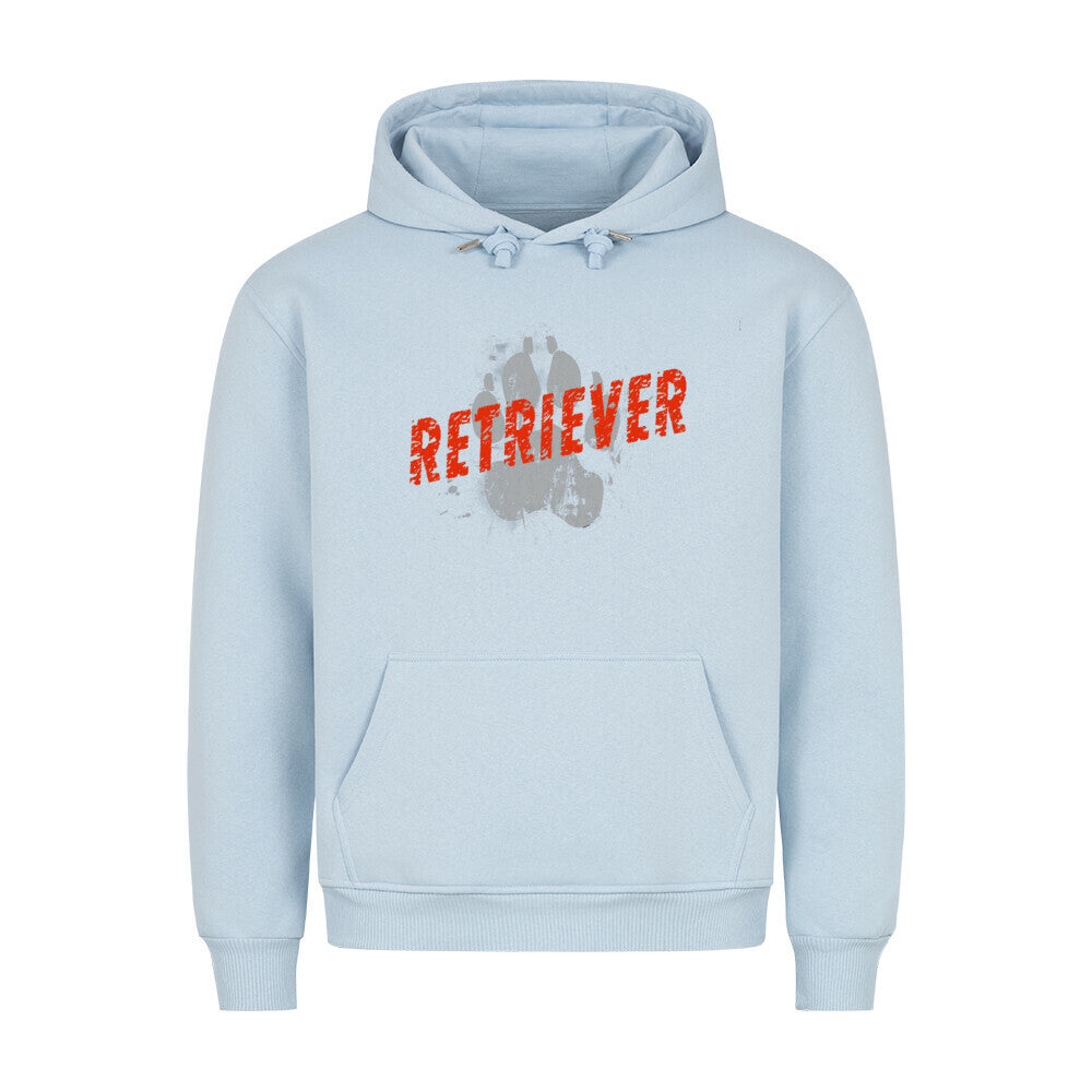 Premium Hoodie "Golden Retriever - PAW" Babyblau – hunde-shirt.de