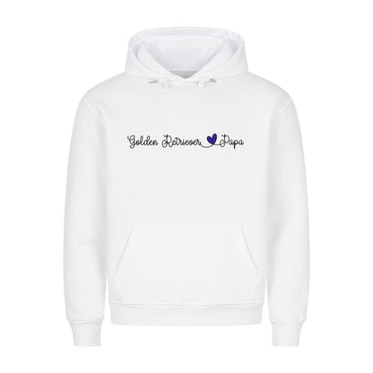Premium Hoodie "Golden Retriever - Papa" Weiß – hunde-shirt.de