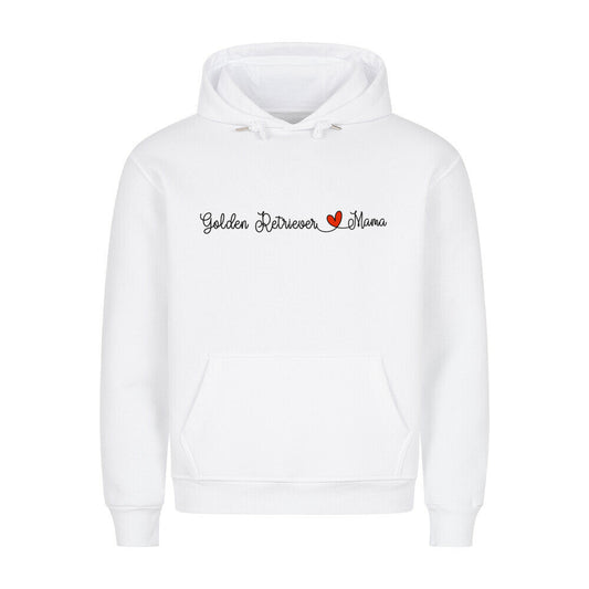 Premium Hoodie "Golden Retriever - Mama" Weiß – hunde-shirt.de