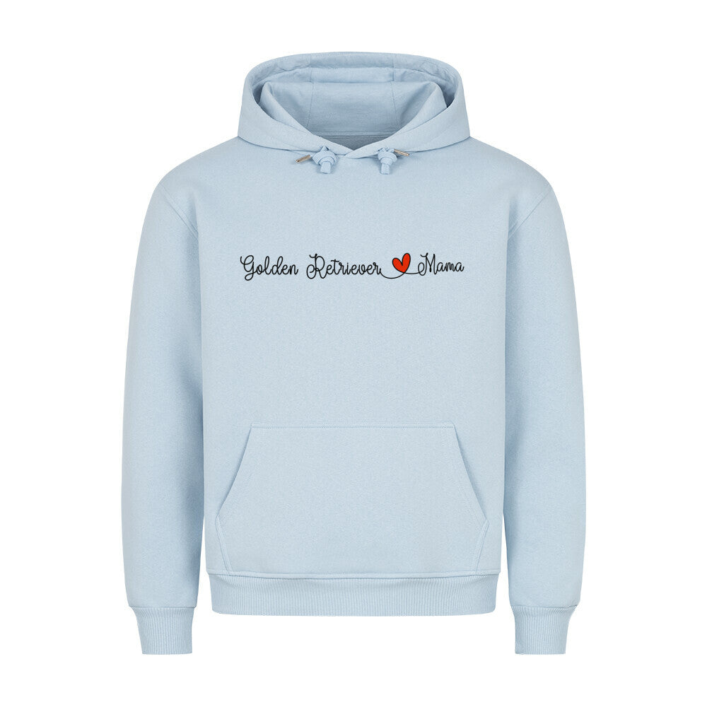 Premium Hoodie "Golden Retriever - Mama" Babyblau – hunde-shirt.de