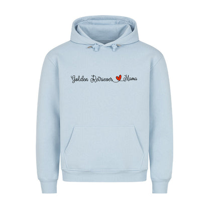 Premium Hoodie "Golden Retriever - Mama" Babyblau – hunde-shirt.de