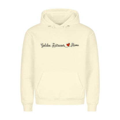 Premium Hoodie "Golden Retriever - Mama" Beige – hunde-shirt.de
