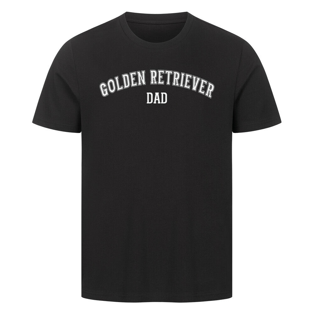Premium T-Shirt "Golden Retriever - DAD" Schwarz – hunde-shirt.de