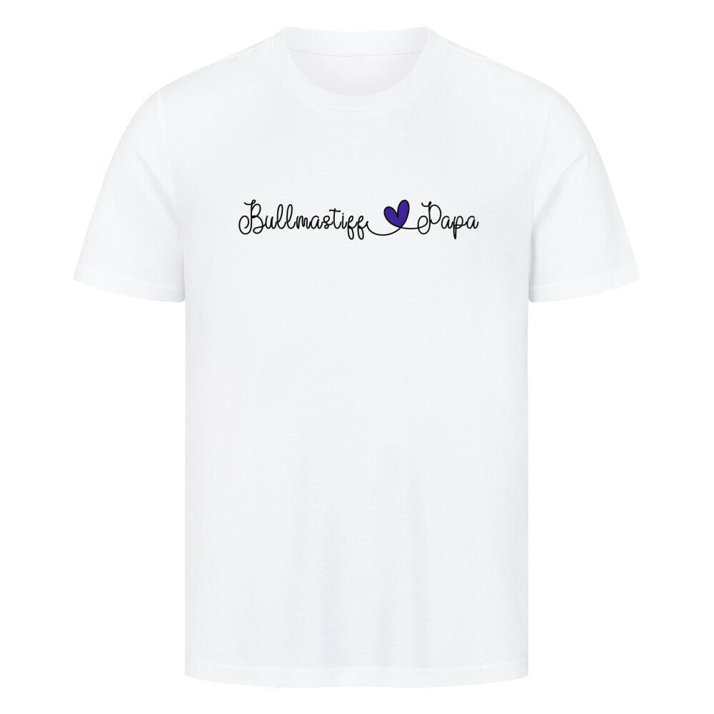 Premium T-Shirt "Bullmastiff - Papa" Weiß – hunde-shirt.de