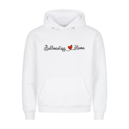 Premium Hoodie "Bullmastiff - Mama" Weiß – hunde-shirt.de