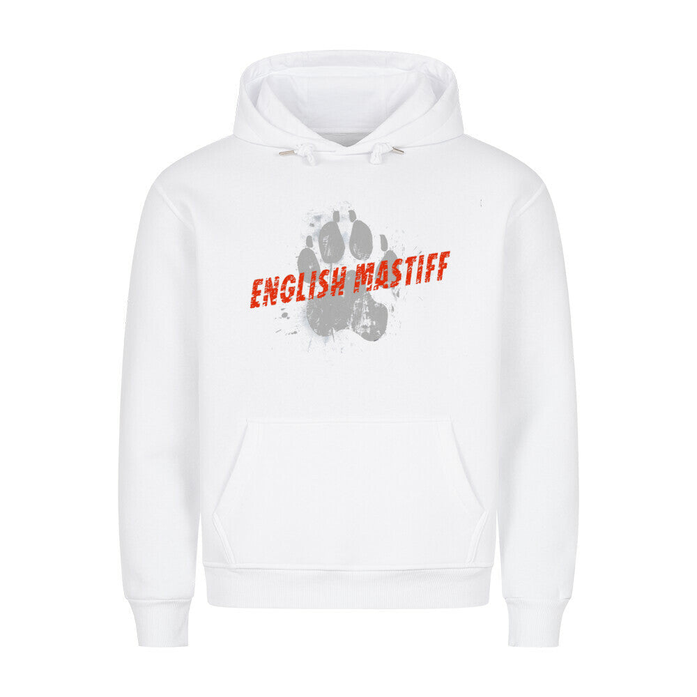 Premium Hoodie "English Mastiff - PAW II" Weiß – hunde-shirt.de