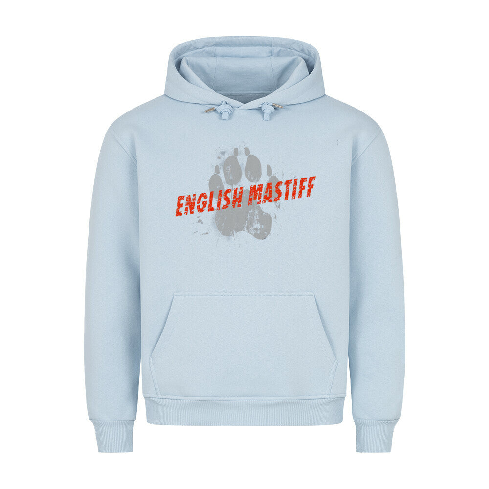 Premium Hoodie "English Mastiff - PAW II" Babyblau – hunde-shirt.de