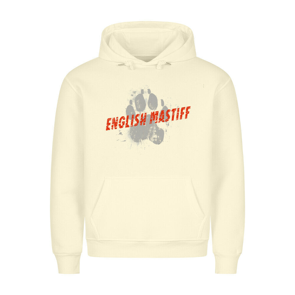 Premium Hoodie "English Mastiff - PAW II" Beige – hunde-shirt.de