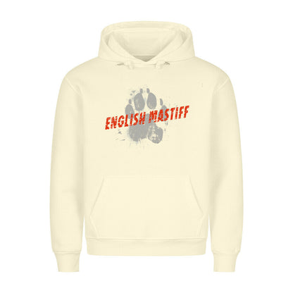 Premium Hoodie "English Mastiff - PAW II" Beige – hunde-shirt.de