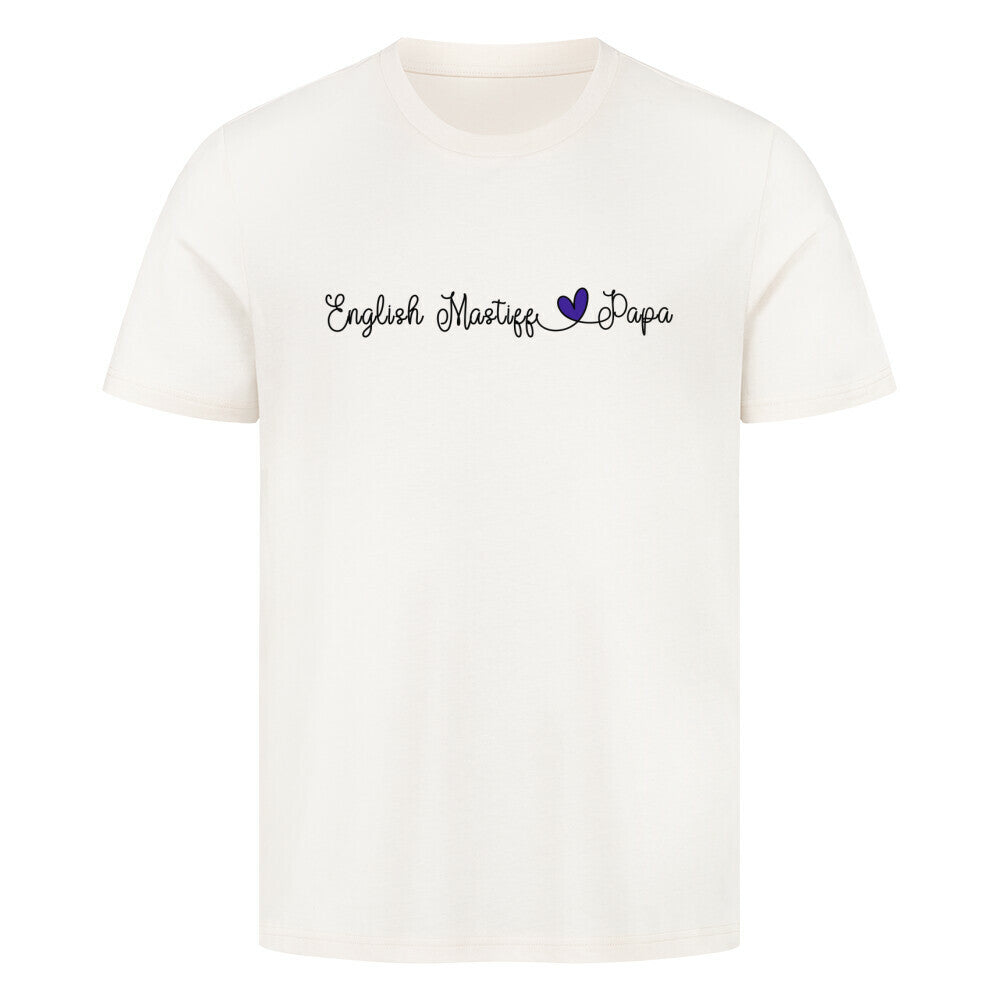 Premium T-Shirt "English Mastiff - Papa" Natural Raw – hunde-shirt.de