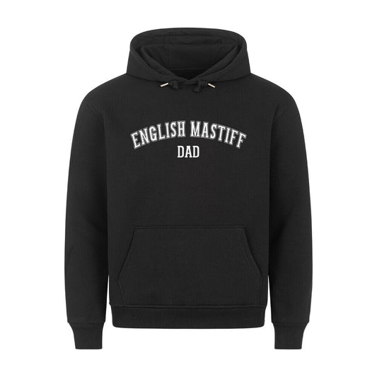 Premium Hoodie "English Mastiff - DAD" Schwarz – hunde-shirt.de