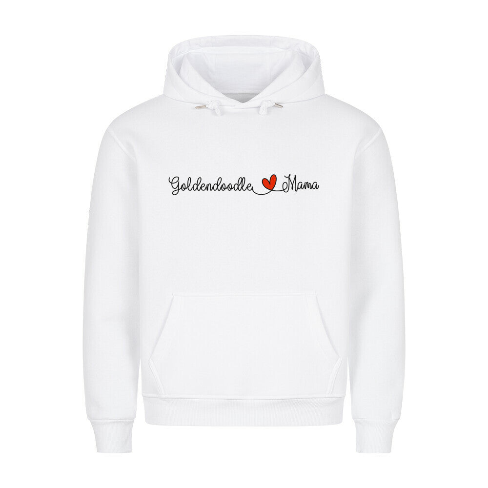 Premium Hoodie "Golden Doodle - Mama" Weiß – hunde-shirt.de